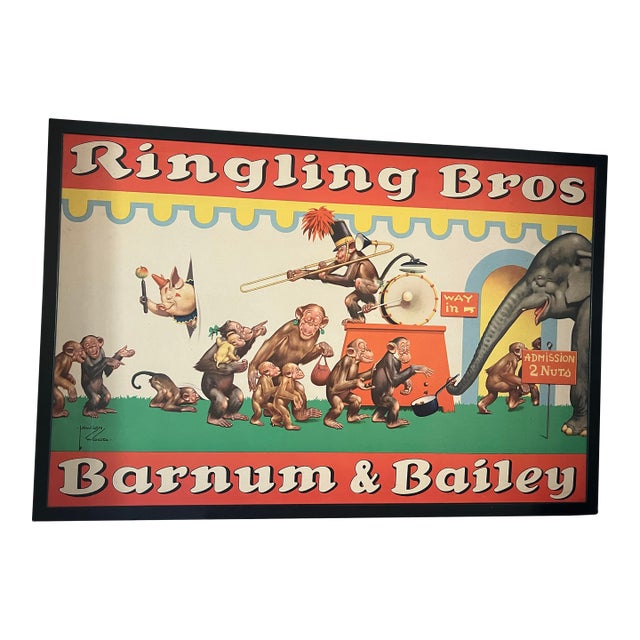 1950s Lawson Wood “Ringling Bros Barnum & Bailey” Vintage – Large – Rare For Sale