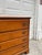 Brown Vintage Colonial Revival Maple Secretary Desk Chest With Drop-Front Writing Surface For Sale - Image 8 of 12