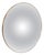 Convex Mirror with Brass Frame by Johanna Grawunder For Sale