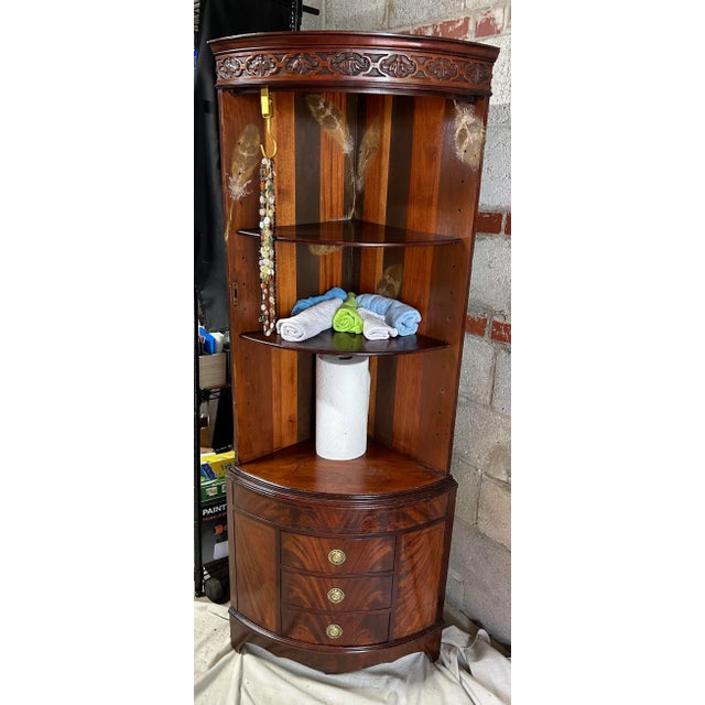 Wood 1930s Vintage Tuckaway Cabinet For Sale - Image 7 of 9