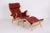 Wood Set of Pernilla Lounge Chair and Ottoman by Bruno Mathsson for Dux, 1970s For Sale - Image 7 of 14
