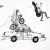 Schumacher SAMPLE - Schumacher x The New Yorker Joana Avillez's Street Scenes Wallpaper In Black & White For Sale - Image 4 of 5