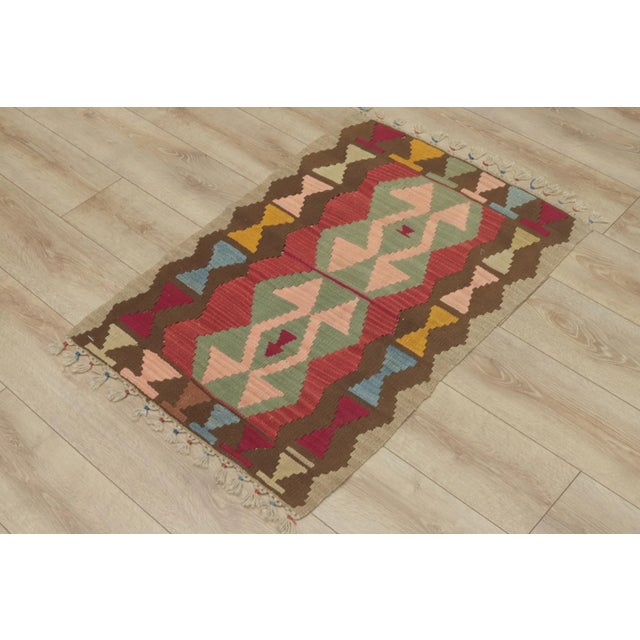 Size: 2.3 x 3.3 ft ( 69 x 100 cm) 27 x 39 inches Color: Organic Natural Dye ( Brown,Blue,Cream,Orange ) Material: 100%...
