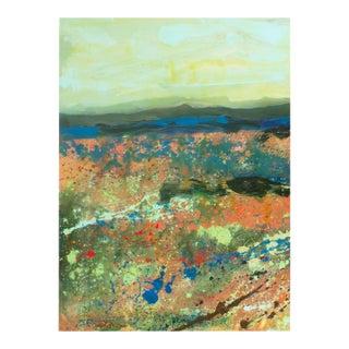 1980s Abstract Acrylic Landscape by Harry Hilson For Sale