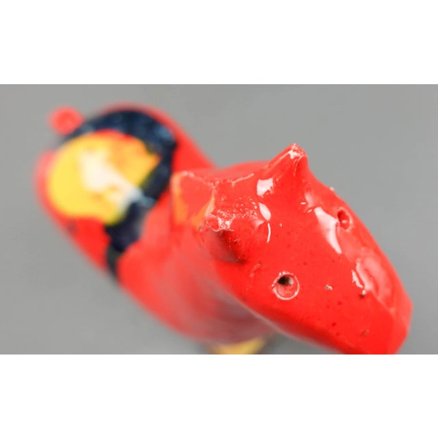 Mid 20th Century Ivo De Santis Gli Etruschi Raymor Italian Art Pottery Orange Horse Figurine For Sale - Image 11 of 12