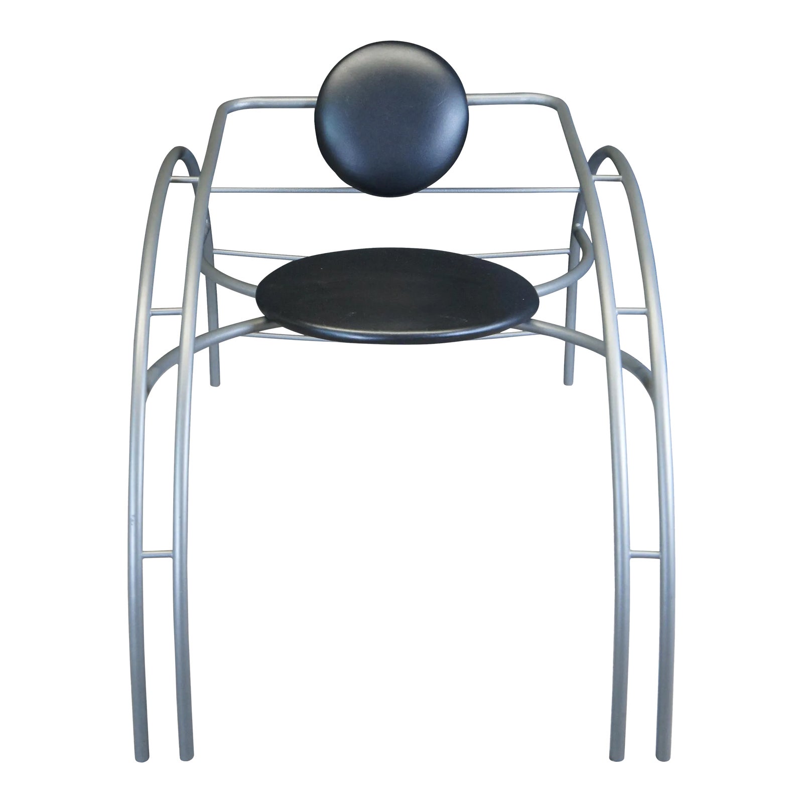 1990s Postmodern Quebec 69 Tubular Sculptural Spider Chair