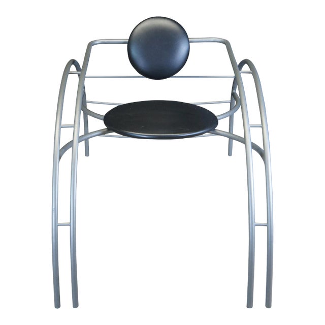 1990s Postmodern Quebec 69 Tubular Sculptural Spider Chair by Les Amisca 40 For Sale
