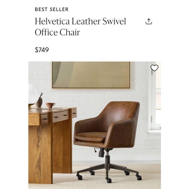 Elevate Your Workspace: Set of 4 West Elm Helvetica Chairs Upgrade your home office or conference room with this premium...