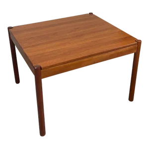 1970s Vintage Danish Flip Top Coffee Table With Circle Accents.