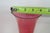 Pink Flash Optic Glass Footed Vases Pair of 2 Mid Century Modern Style 5078b For Sale - Image 12 of 13