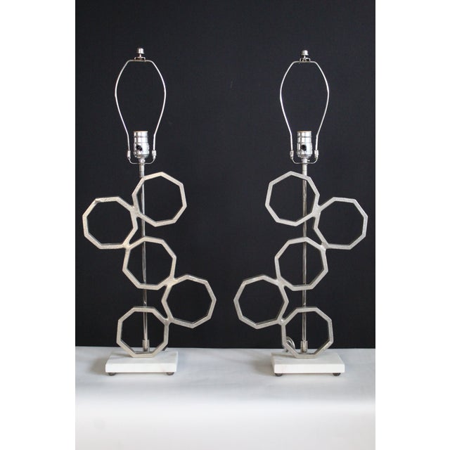 1970 Reggaini Style Sculptural Lamps - a Pair For Sale In Miami - Image 6 of 13