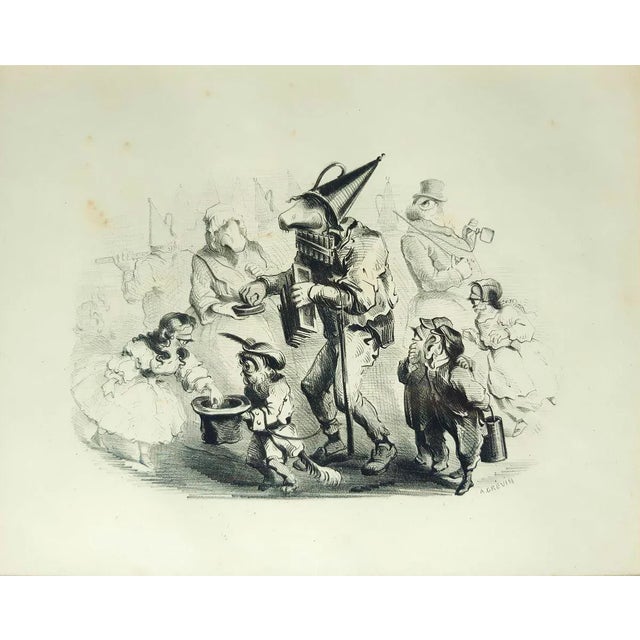 Gray Monorganorama - Suite of 5 Original Lithographs by A. Grevin - 1858 1858 For Sale - Image 8 of 11