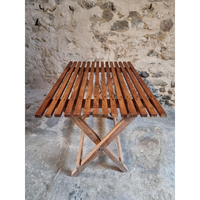 Mid-20th Century Folding Pine Table, 1950s For Sale - Image 16 of 18