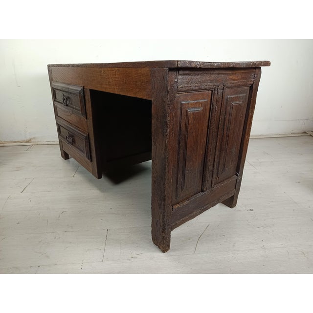 Antique Oak Counter Desk, in Good conditions. Designed before 1890