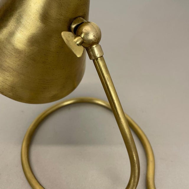 Mid-Century Modern Brass Table Light in the style of Rupert Nikoll, Austria, 1950s For Sale - Image 12 of 18