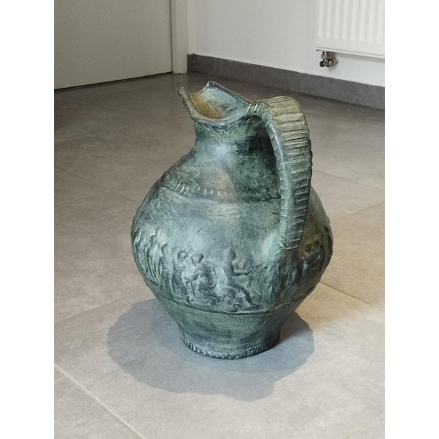 Large Jug with Antique-Style Decoration attributed to Robert and Violette Meynard, 1960s For Sale - Image 9 of 18