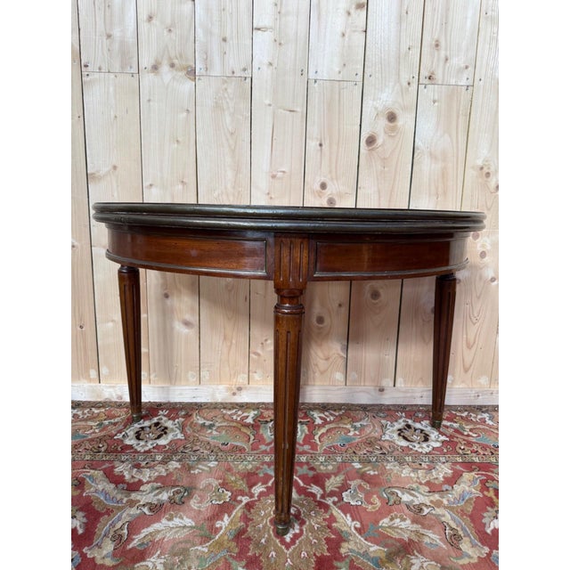Louis XVI Style Console Table in Mahogany, 1890s For Sale - Image 6 of 6