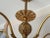 Antique Steuben Style Brass 5-Armed Chandelier For Sale - Image 9 of 16