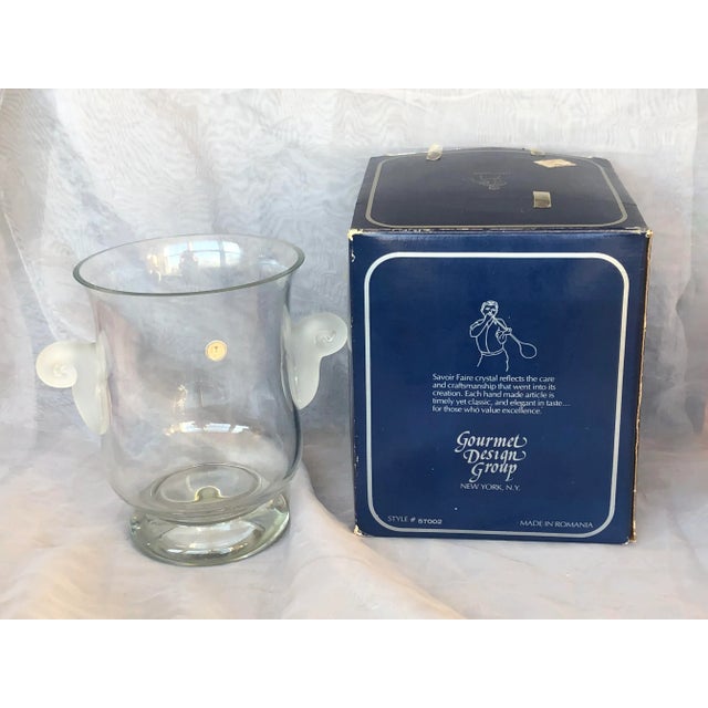 Hand Blown Glass Crystal Ice Bucket For Sale - Image 12 of 13