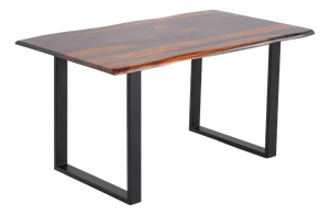 Maelira Iron Base Rectangular Dining Table by Loomlan
