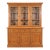 Country English Georgian Pine Bookcase Astragal Glazed Doors For Sale