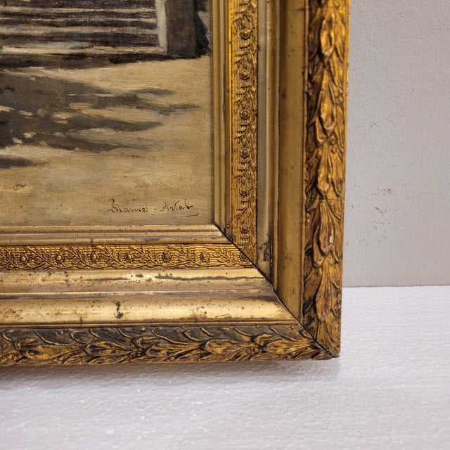 Manuel Ramos Artal, Garden Scene, Late 1800s, Oil on Canvas, Framed For Sale - Image 17 of 18