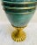 Mid Century Modern Turquoise and Brass Oppenheim Israel Pitcher For Sale - Image 4 of 11