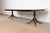 English Kindel Furniture Georgian Mahogany Double Pedestal Extension Dining Table, Newly Refinished For Sale - Image 3 of 12