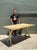 Vintage Wood and Metal Extendable Console Table For Sale - Image 12 of 18