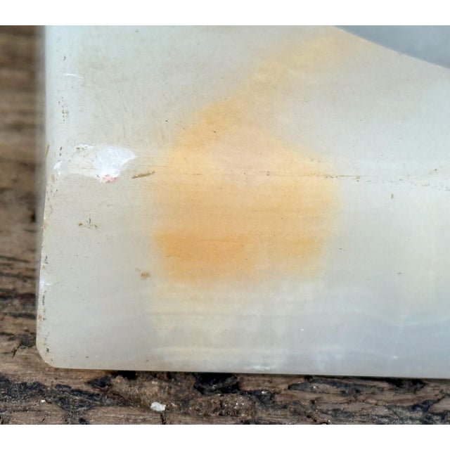 Mid Century Onyx /Alabaster Ashtray Square Tabletop Catchall For Sale In Providence - Image 6 of 6