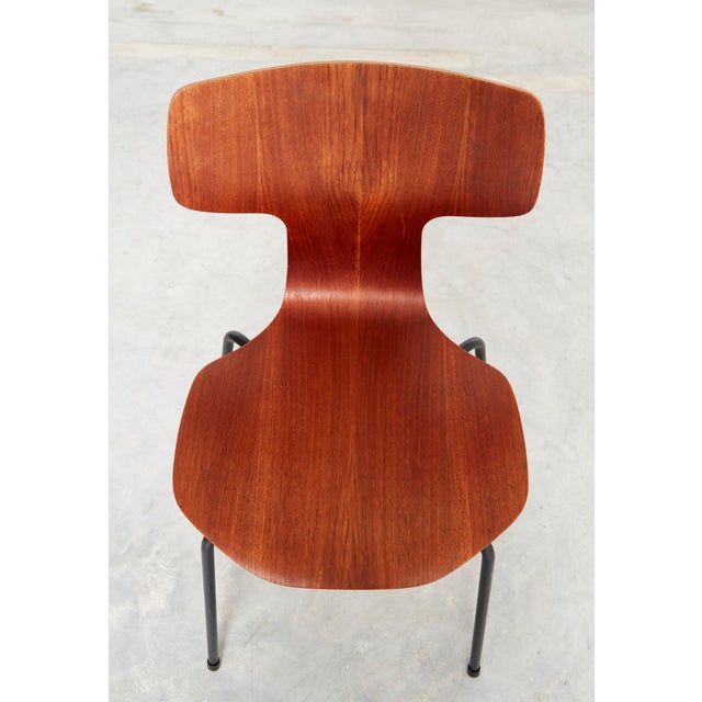 Model 3103 Hammer Chairs by Arne Jacobsen for Fritz Hansen, 1964, Set of 4 For Sale - Image 17 of 18