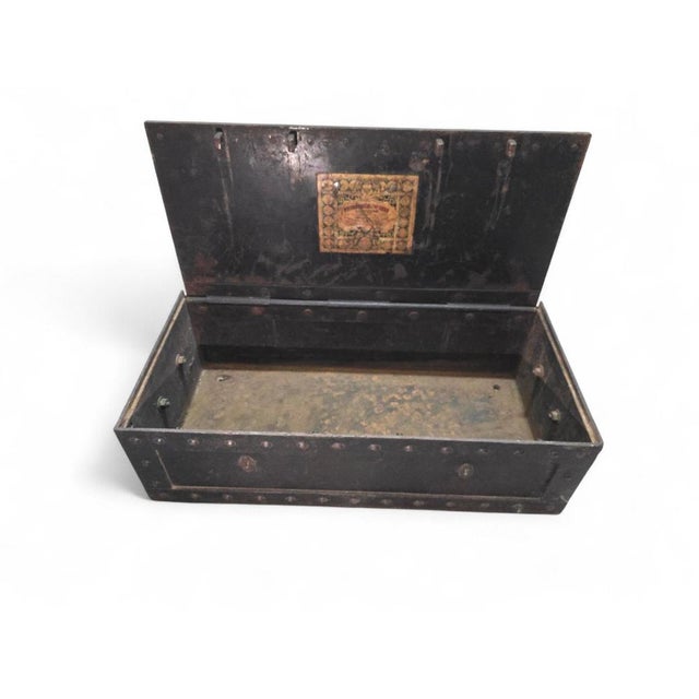 German Carriage Safe in Wrought Iron, 1890 For Sale - Image 9 of 11