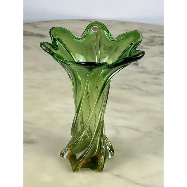 Murano glass vase, a "submerged" technique, developed in Murano (VE) in the years from 1950 to 1970. In this way...