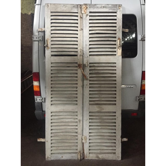 Antique French Shutters - a Pair For Sale - Image 11 of 13