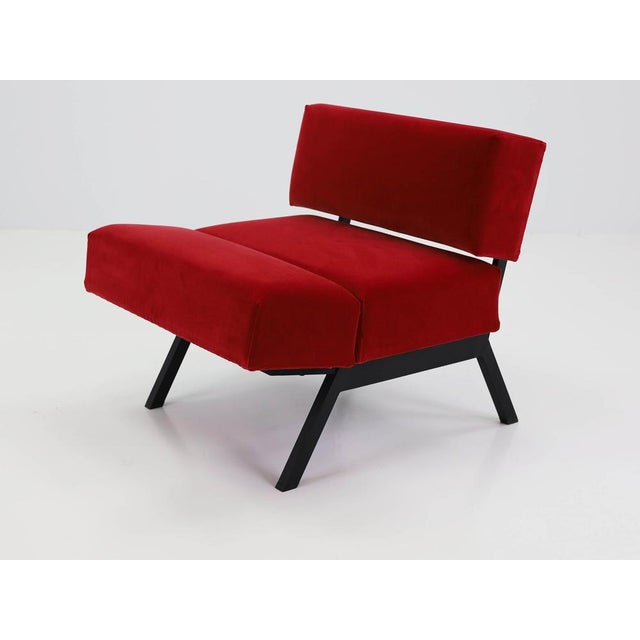 Panchetto Convertible Lounge Chairs-to-Ottomans by Rito Valla for Ipe, Italy, 1960s, Set of 2 For Sale - Image 9 of 17