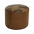 Brown Vintage Round Brown Ottoman with Star Motif, 1960s For Sale - Image 8 of 11