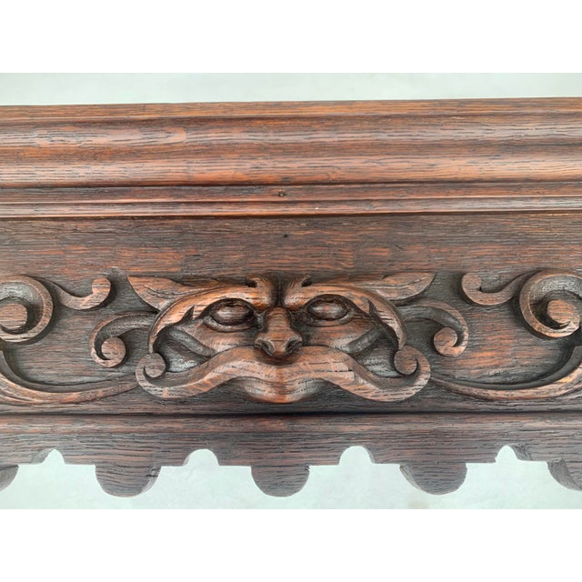 Antique Neo-Renaissance Wooden Curtain Rod Covers, 1890s, Set of 2 For Sale - Image 9 of 18