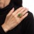 70s Abstract Jade Diamond Ring 14k Yellow Gold Cocktail Fine Jewellery Sz 5.5 For Sale In Los Angeles - Image 6 of 7