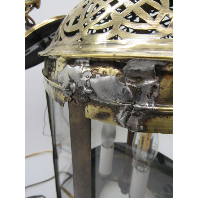 17th Century Dutch Brass Lantern For Sale - Image 9 of 9