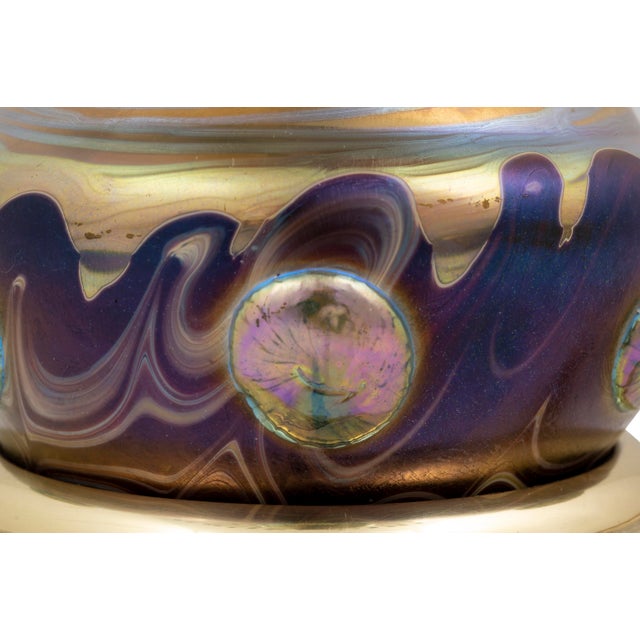 Table Lamp with Glass Rods by Johann Loetz Witwe, 1890s For Sale - Image 4 of 6