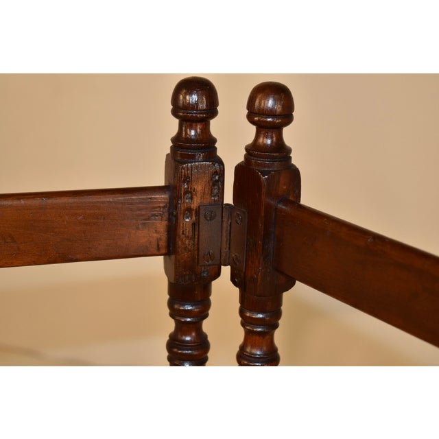 19th Century 19th Century Walnut Folding Blanket/Quilt Rack For Sale - Image 5 of 7