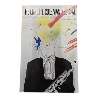 Ornette Coleman 1985 Jazz Festival Mailing Poster For Sale