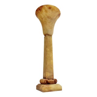 Alabaster Table Lamp with Greek Column Capital from Pegasam Spain, 1970s For Sale