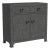 Chatham 31 in. W Rectangular Raffia 2 Drawer Accent Cabinet, Charcoal Raffia For Sale
