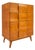 Mid-Century Modern Art Deco "Kohinoor" Four-Drawer Highboy Dresser Chest of Drawers in Birch by Heywood Wakefield, Usa, C. 1950s For Sale