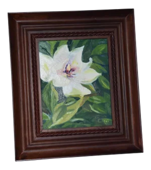 "Golf Time Magnolia" Oil Painting on Canvas by Elaine Trei