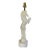 Vintage Mid-Century Modern Italian Alabaster Horse Table Lamp Base Hand Carved Rearing Knight Model 477 Original Sticker For Sale