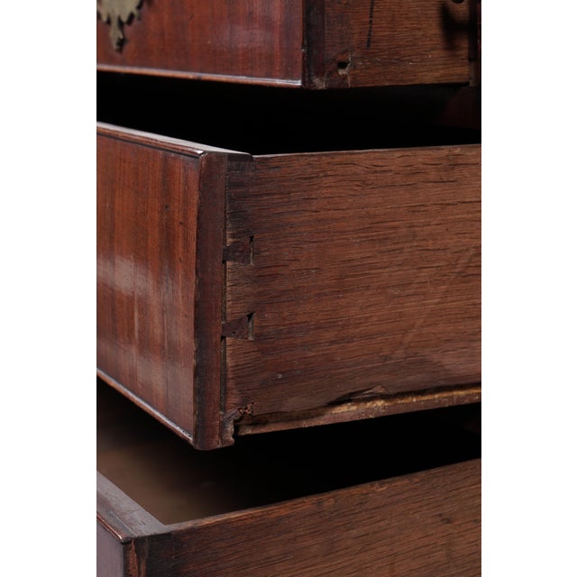 English Mahogany Drop-Front Secretary For Sale - Image 10 of 17