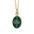 Contemporary Green Enamel Evil Eye Minimalist Gold Protective Necklace For Sale - Image 3 of 8