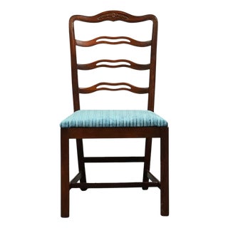 Drexel Furniture Solid Mahogany Traditional Style Ladderback Dining Side Chair 4010-4 For Sale